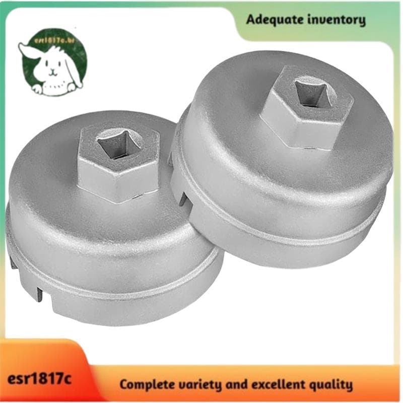 Ferramenta De Remoção De Filtro De Óleo De 64.5 Mm , 2 Pacotes , 14 Flautas , Liga De Alumínio , Tampa De Chave Resisten