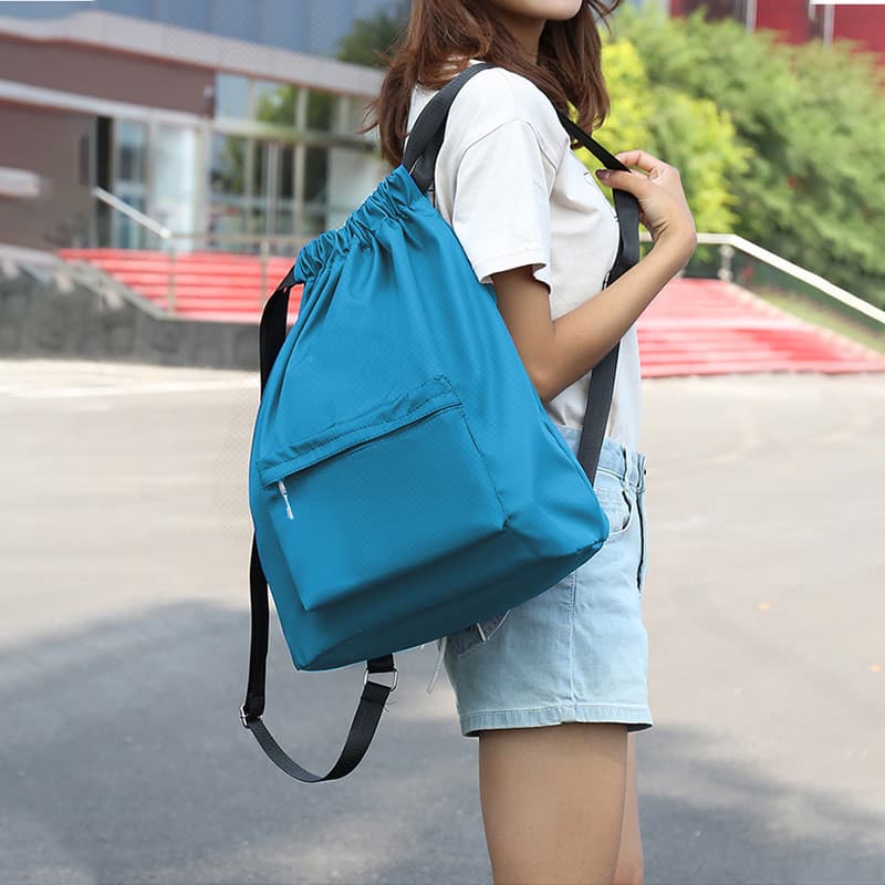 Fitness cordão bolso masculino feminino treinamento basquete natação multifuncional cordão mochila à prova dwaterproof á