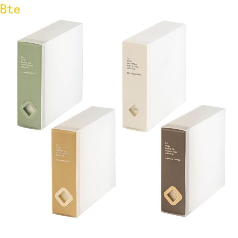 Caixa Armazenamento Bte 24 CDs Design Eficiente Para Entusiastas Música E Famílias Precisando Discos Organi