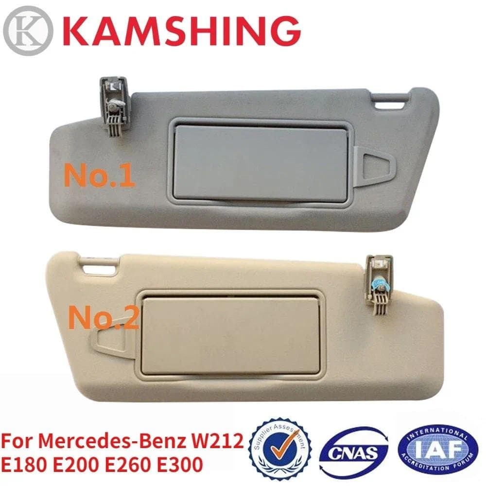 CAPQX Usado Para Benz W212 E180 E200 E260 E300 Viseira Frontal Interior Sunvisor Protetor Solar Escudo Antideslumbrante 