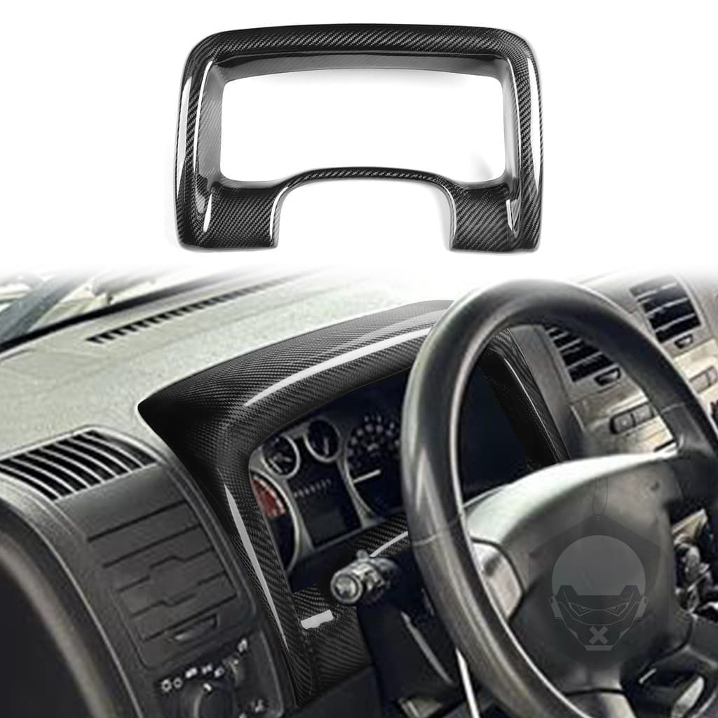 Adequado para Hummer H3 07-10 fibra de carbono Real Interior painel velocímetro ao redor acessórios de modificação do ca