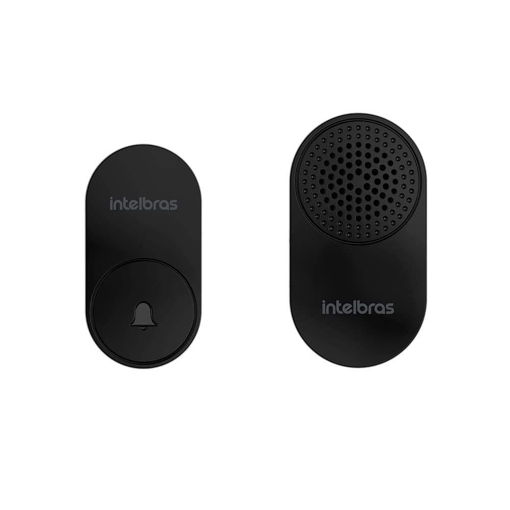 Campainha Sem Fio CIK 102 Preta Intelbras