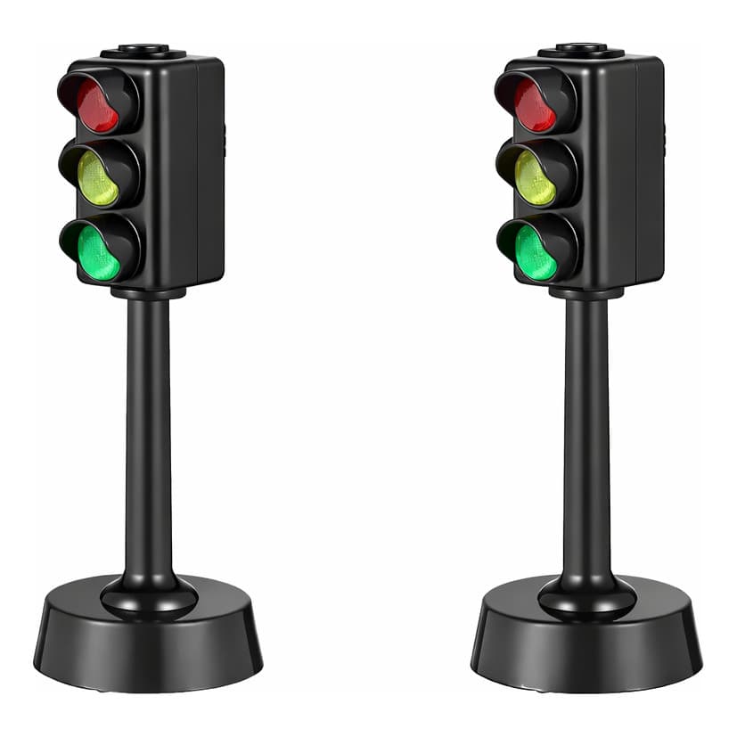 Kit Com 2 Semáforo Sinal De Trânsito Com Luzes Led E Som