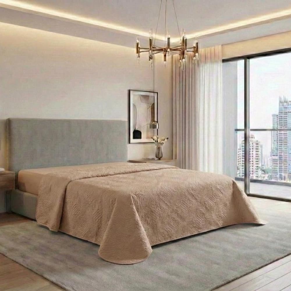 Cobre Leito Slim Magnific Avulso Casal Matelado Ultrassônico Não Amassa Toque Macio Secagem Rápida