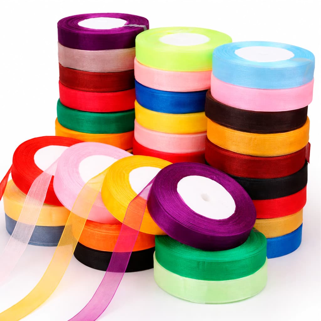 Fita de Organza Voal Premium Nº 5 – 25mm x 45m | Alta Qualidade