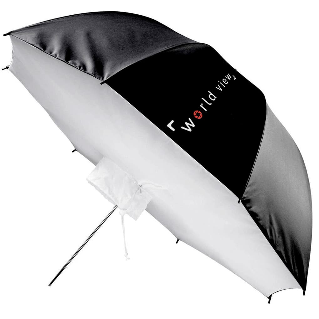 Sombrinha Softbox Bounce 110cm Guarda-Chuva com Difusor Frontal para Flash e Estúdio