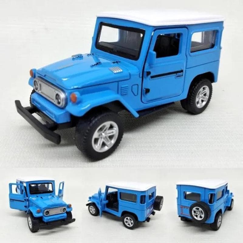 Miniatura Jipe Clássico Toyota Bandeirante FJ40 – Escala 1:36 – Metal – Colecionável