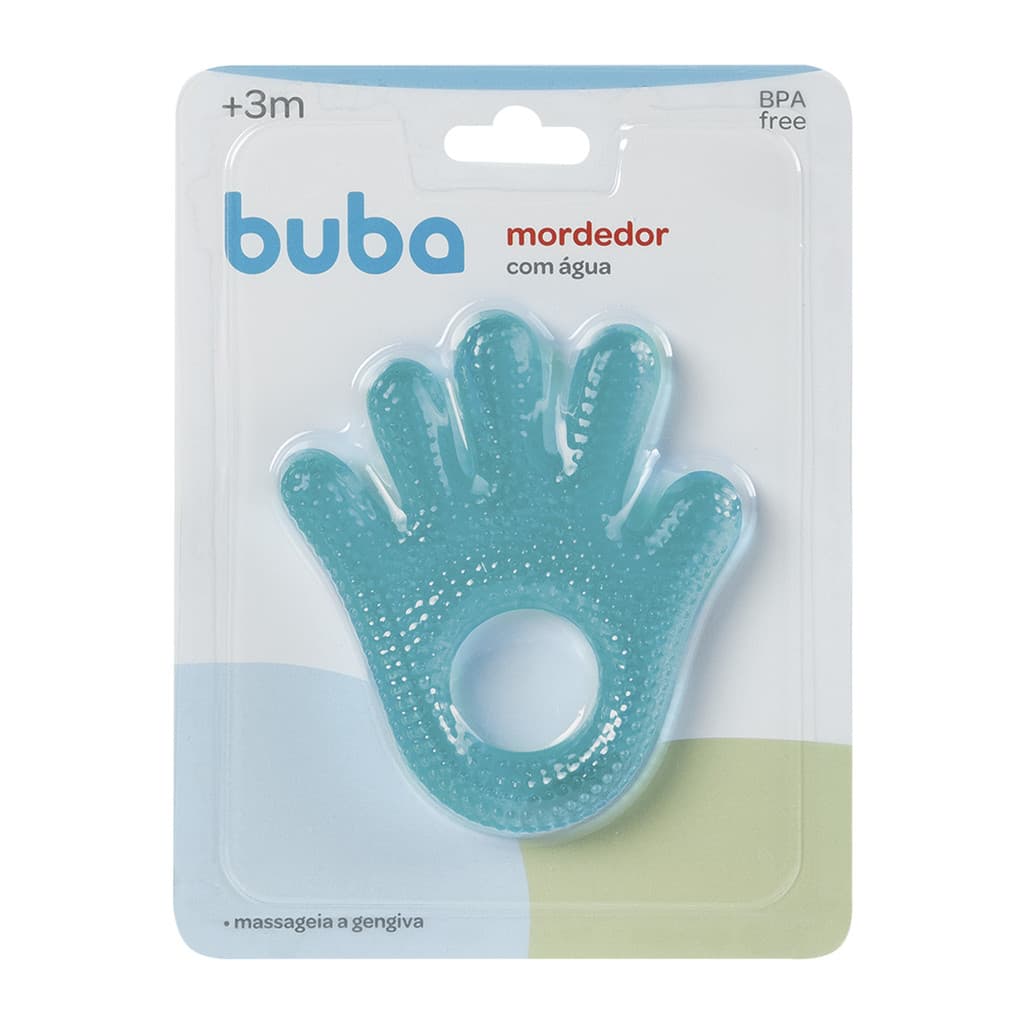 Mordedor com Água Buba Mãozinha Azul