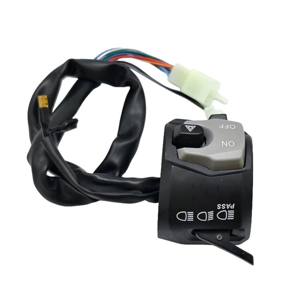 Conjunto de Interruptores Multifuncionais para Guidão de Motocicleta TKEY, Controle de Buzina GSX, Controle de Farol, Un