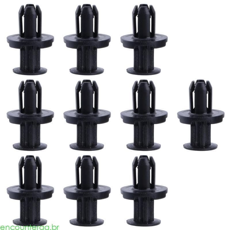 Encountera 10 Peças Prendedor Rebite Nylon Furo 9 Mm Para Clipes Pressão Retentores Pára-Choqu