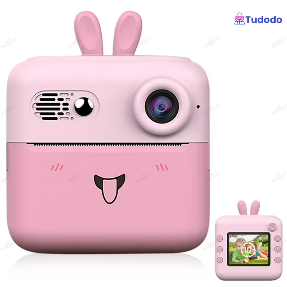 Câmera de Impressão Instantânea CINN - Brinquedo Educativo com Compartilhamento Rápido de Fotos