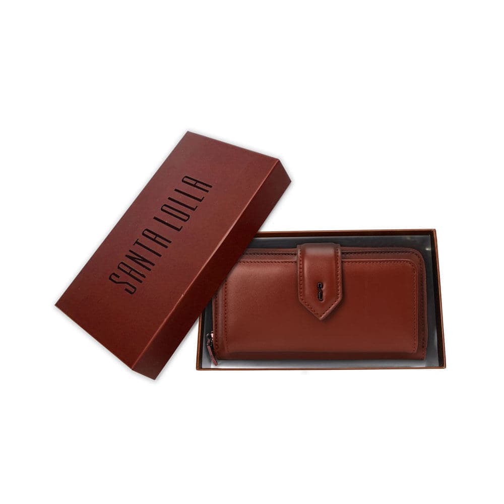 Bolsa Carteira Santa Lolla Terracota Alça Corrente