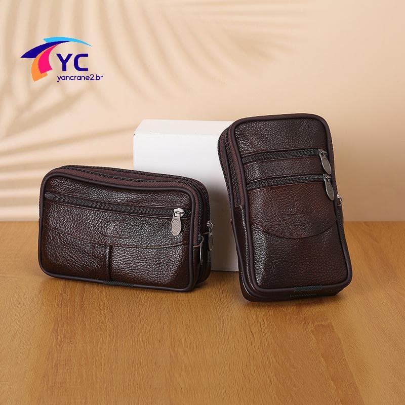 YCBR Bolsas De Mão De Couro Genuíno Para Homens , Bolsa De Dinheiro De Grande Capacidade , Celular , Poeta , Mulheres , 