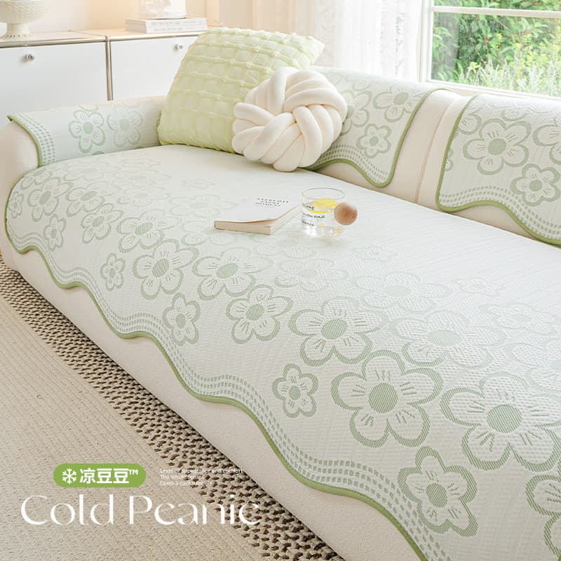 2026 novo estilo sensação legal almofada de sofá de seda gelo verão sofá tapete almofada 2026 Anti-deslizamento verão al