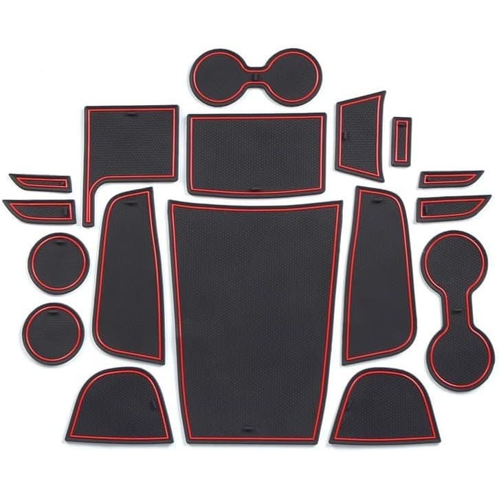 Almofadas De Slot De Porta De Carro Para Nissan Rogue 2021 , Tapetes De Console Central Sulco Almofada Suporte De Copo I