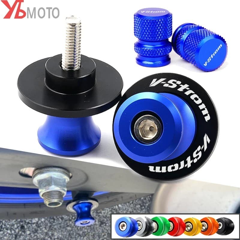 Para SUZUKI V-Strom 650 DL 250 650 1000 1050 vstrom650 Carretéis De Braço Oscilante Da Motocicleta M8 Slider Suporte Par