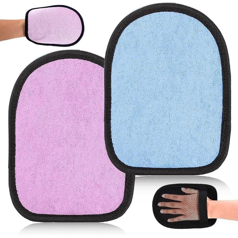 Luva de Limpeza de Areia Theshai 2 Peças, Limpador de Areia de Praia, Luva Macia para Limpeza de Areia para Vôlei de Pra