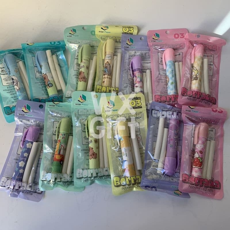 Kit Borracha Retrátil + 2 Refis - Interponte / WX Gift