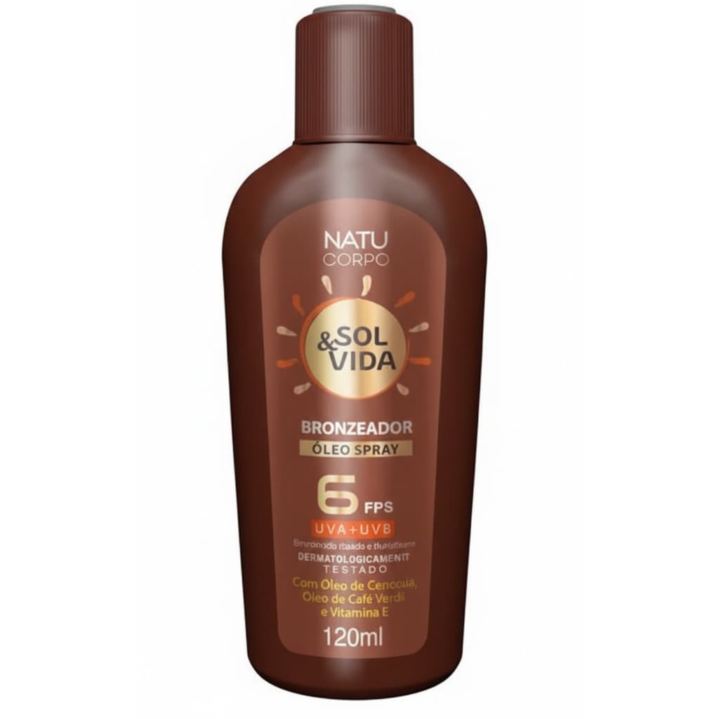 Bronzeador Natucorpo Sol & Vida 120ml - Natuhair