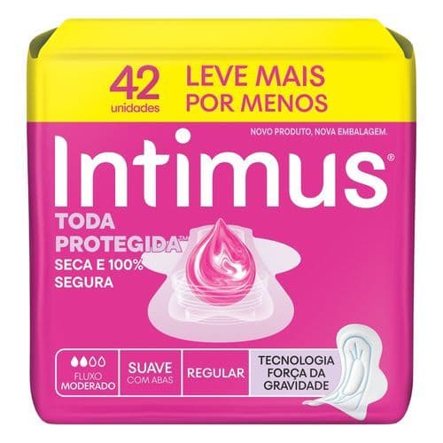 Absorvente Intimus Toda Protegida Dia Suave Com abas - 42 un