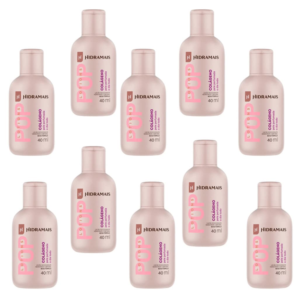 Kit Loção Colágeno Hidramais 40ml C/ 10un