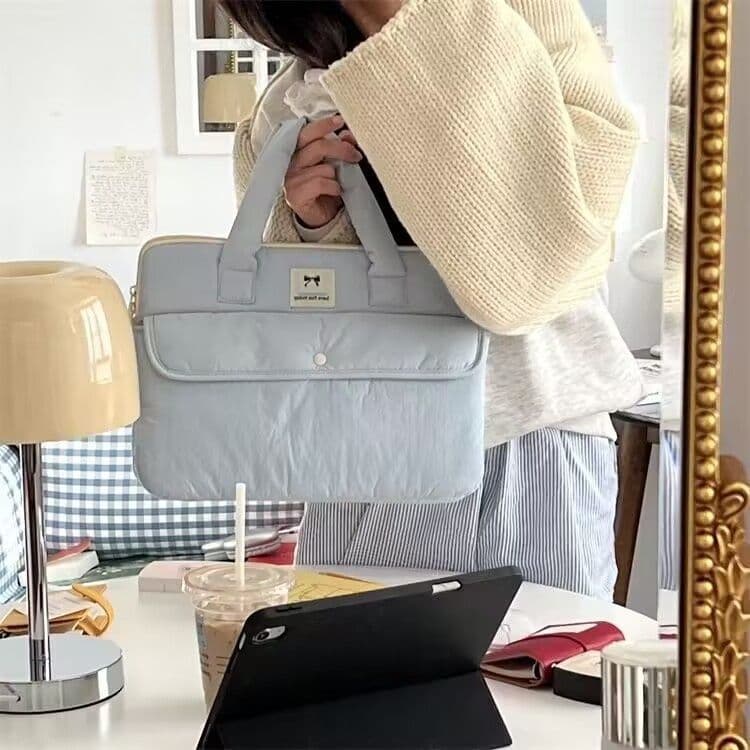 [Jack & Nina] Computador Bolsa Engrossado à prova de choque 37 cm Tablet Liner Bolsa Grande capacidade 43/44/47 cm Lapto