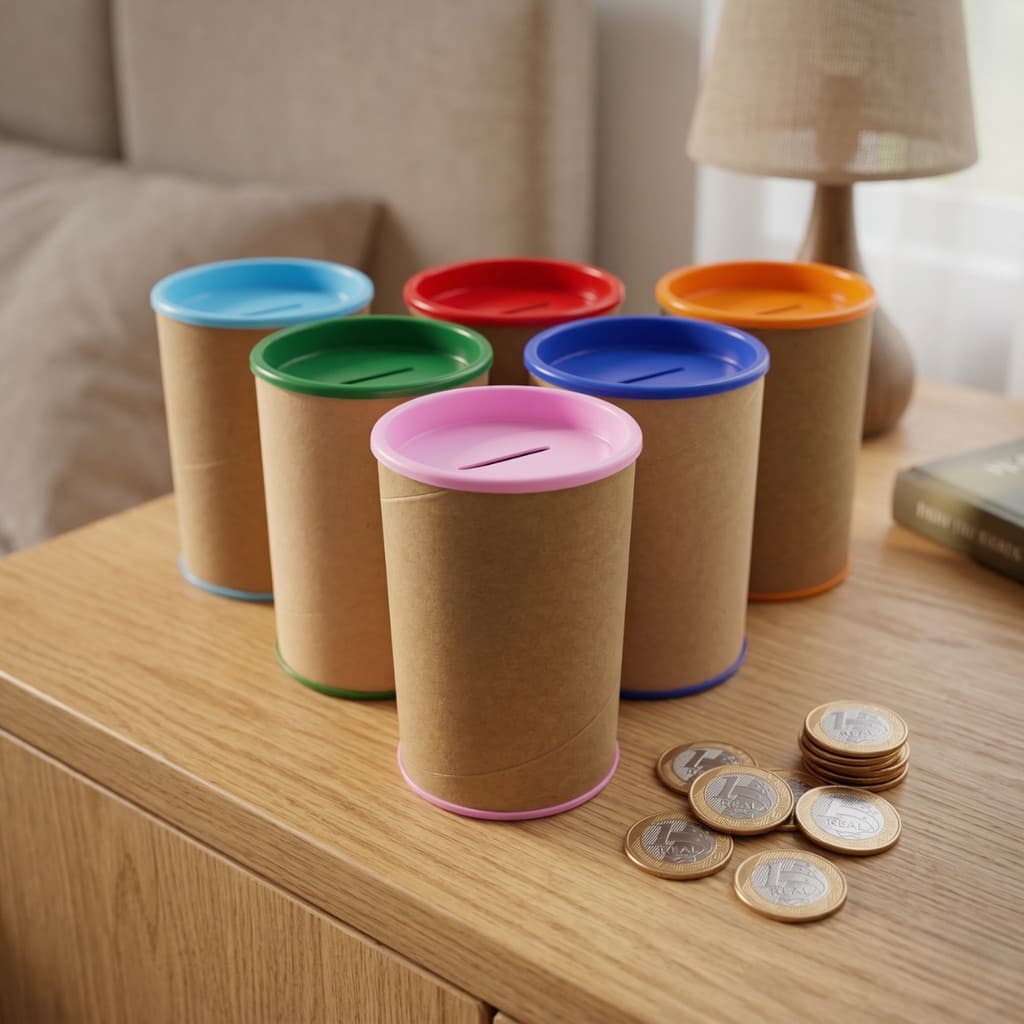 Kit 40 Cofrinhos 9,5X6 De Papelão - Lembrancinhas Cofrinho Cofre Festa Brindes Personalizável