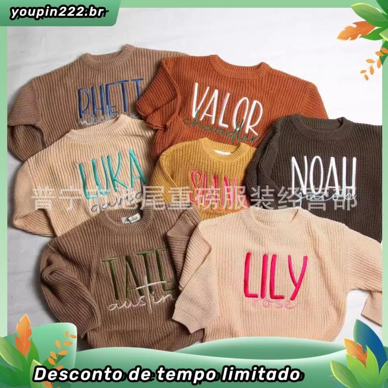 Casaco De Malha Para Meninos Meninas 1-7 Anos Primavera Outono Roupas Infantis Da Moda Infantil