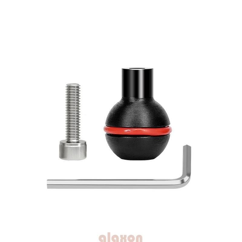 Cabeça Fixa Alumínio Da Câmera Do 25mm Para O Braço Travamento Seguro Adaptador Tripé