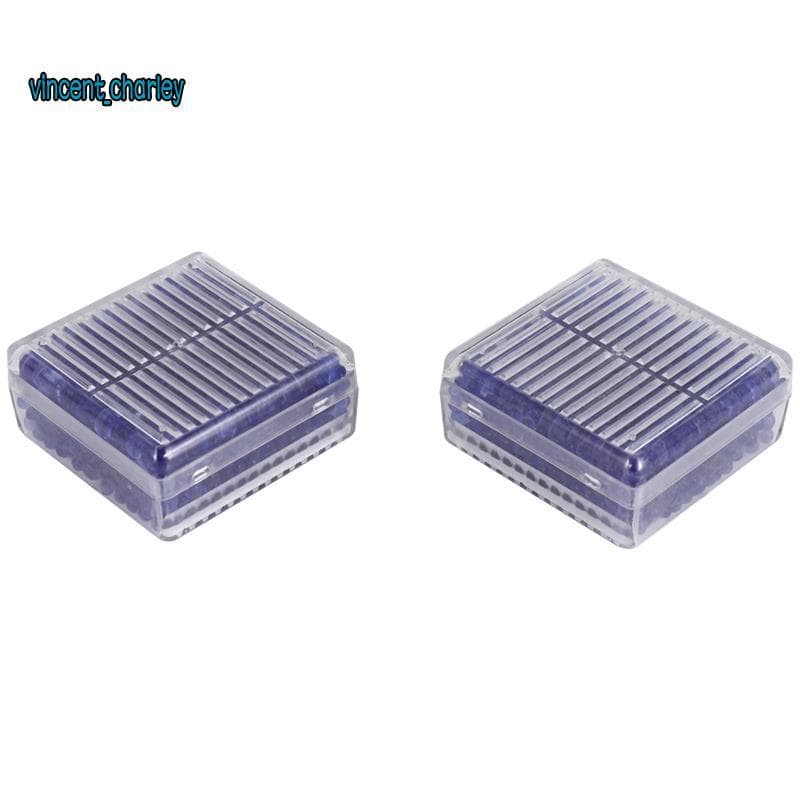 [vincent_c] 2pcs Azul Indicando Umidade Dessecante De Sílica Gel Para Absorver Caixa Reutilizável