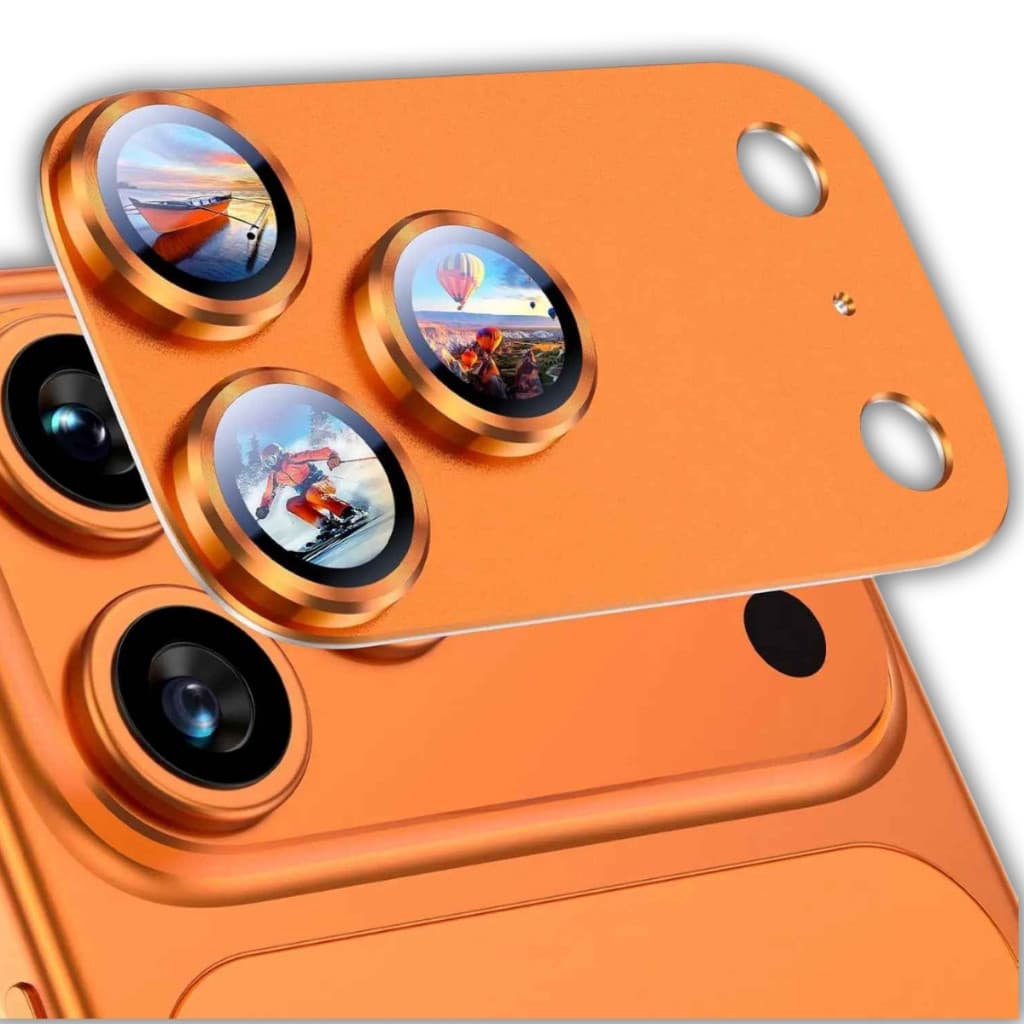 Película Proteção Câmera Traseira Alumínio Lente Vidro Temperado Para Iphone 17 Pro/Pro Max/ Air