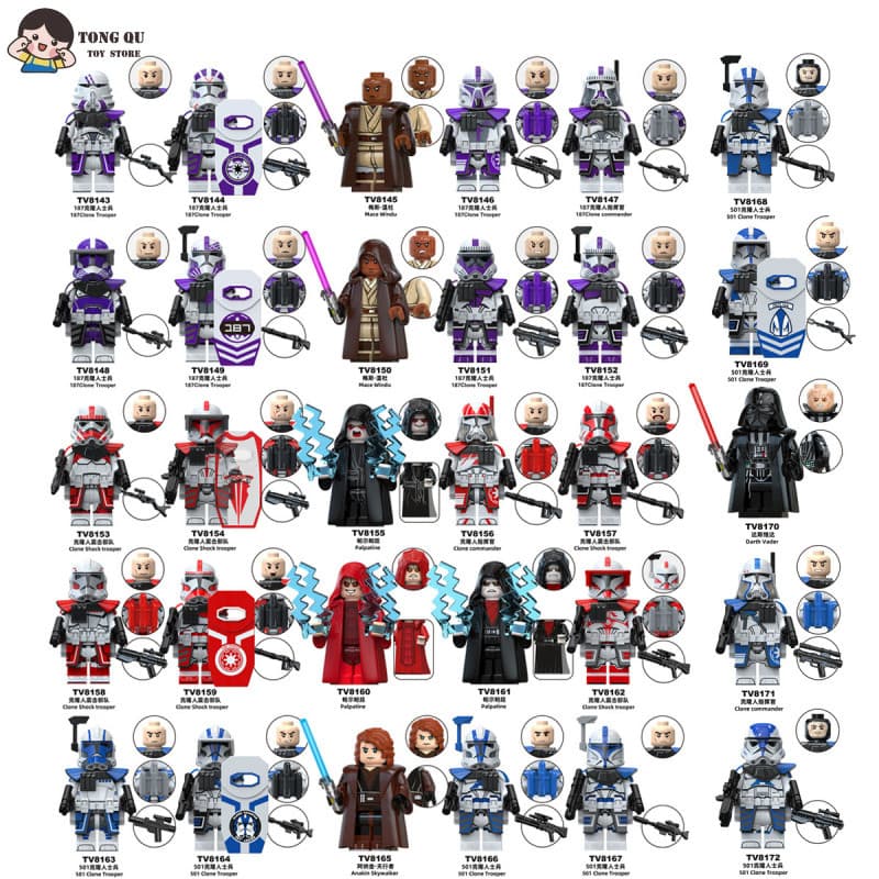 Boneca de ação montada brinquedo presente de aniversário com decoração imperador blocos de construção