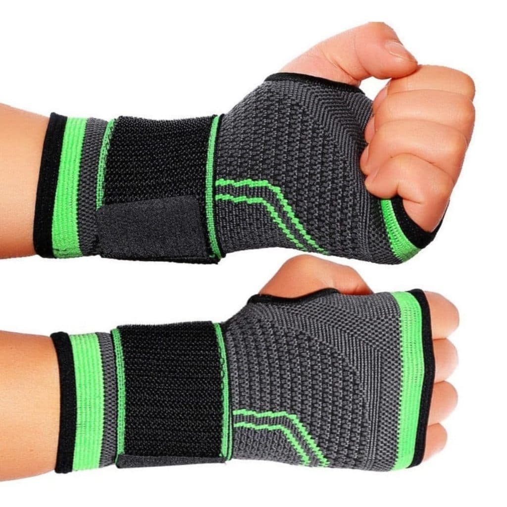 Kit 2 Munhequeiras De Punho Pulso Tendinite Órtese Alta Compressão