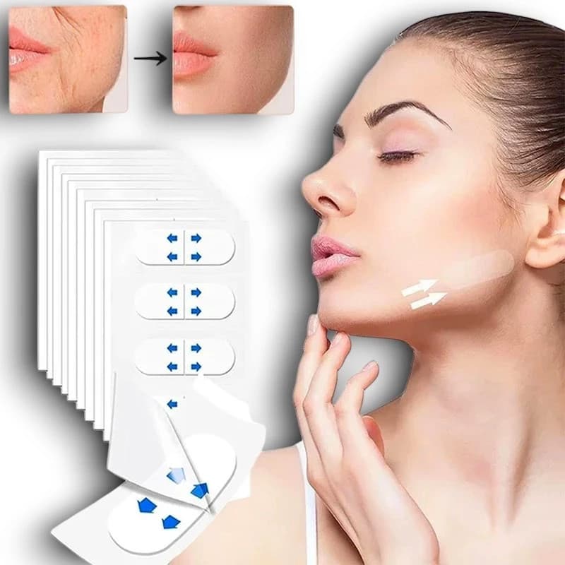 Patches Faciais Invisíveis (120 patches), Fita de Elevação Facial Invisível, Fita Facial de Elevação, Elevação
