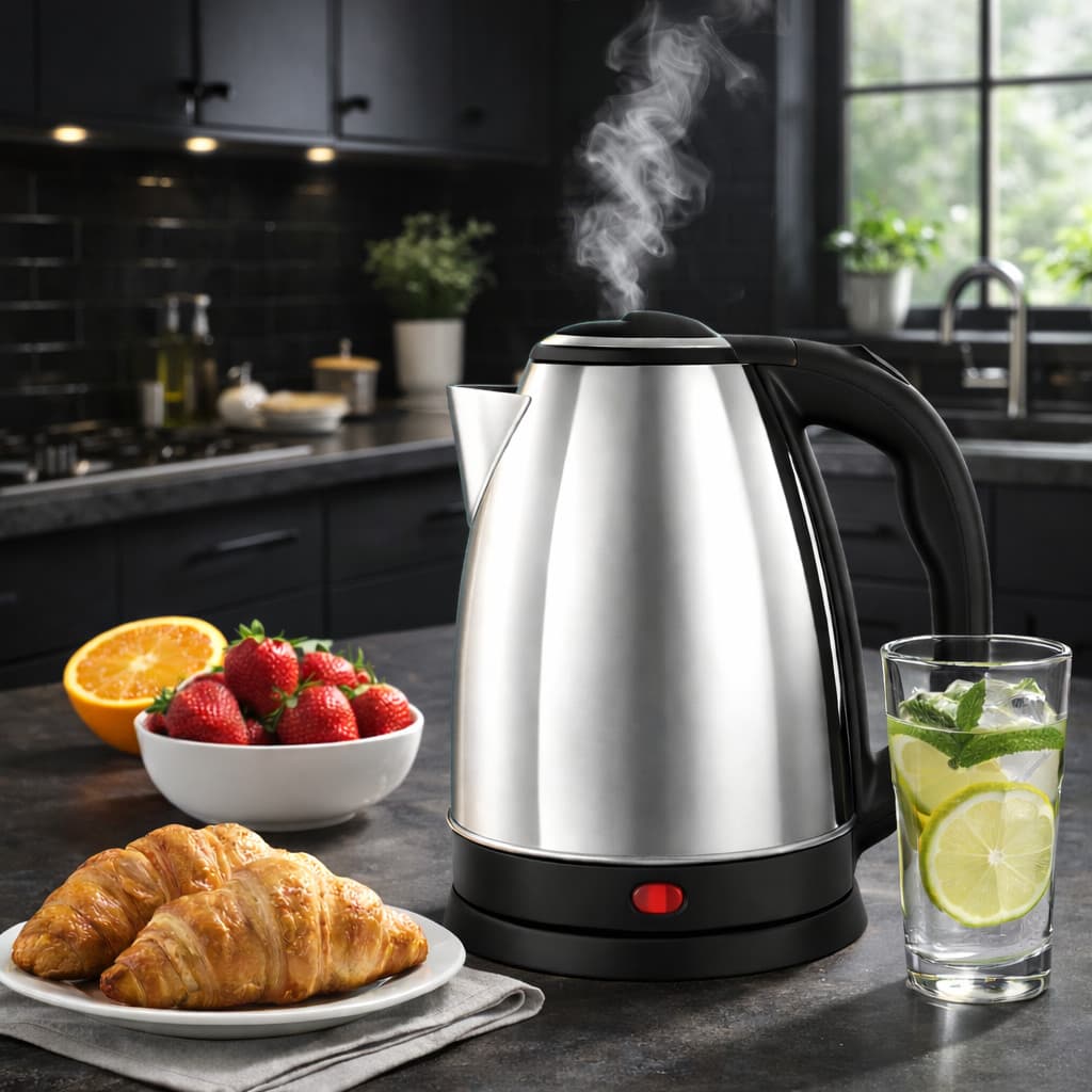 OFERTA Chaleira Elétrica Jarra Térmica Inox 1.8L 110V 127V  1000W Ferve Água Café Chá ENVIO IMEDIATO