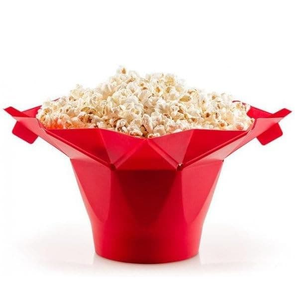 SAUDAVEL Pipoqueira Para Micro-ondas Sem Óleo Balde Pipoca Silicone Redonda semTampa Saudável Livre de BPA