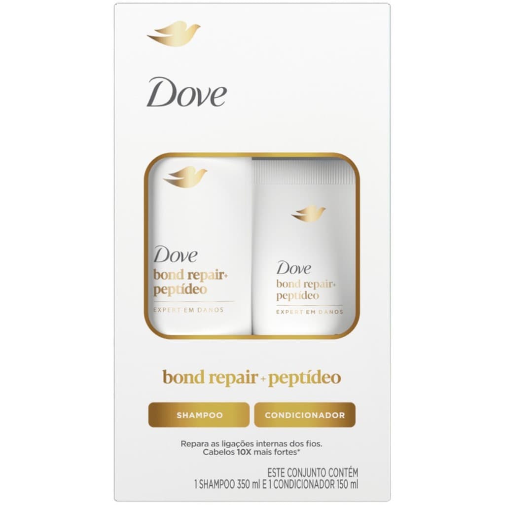 Kit Shampoo + Condicionador Bond Repair + Peptídeo - Dove