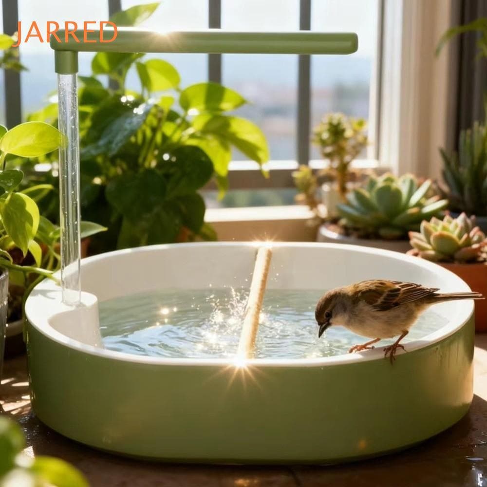Banheira Automática Para Pássaros JARRED , Água Circulante Com Chuveiro De Papagaio Bastão De Descanso , Pulverizador De