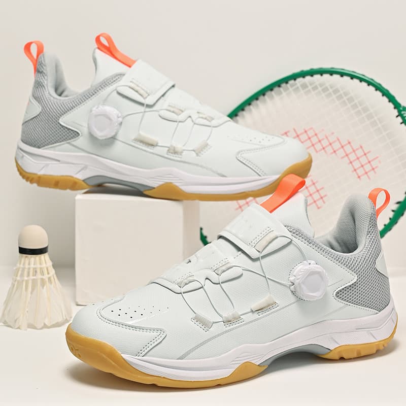 Sapatos de Badminton de tamanho grande masculino feminino sapatos de malha respirável resistente ao desgaste antiderrapa
