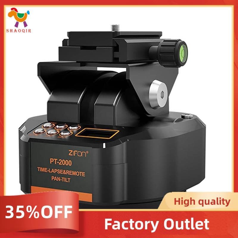 PT2000 Pan Tilt Head Controle Remoto Sem Fio Câmera Panorâmica Telefone Tripé Gimbal Estabilizador-Fotografia Lapse