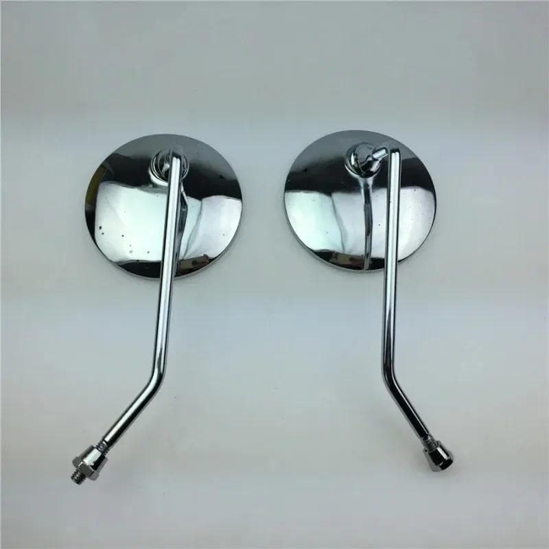 Para Jialing JH70 Motocicleta Retro Espelho Retrovisor 8MM Chapeamento De Ferro Ortodôntico