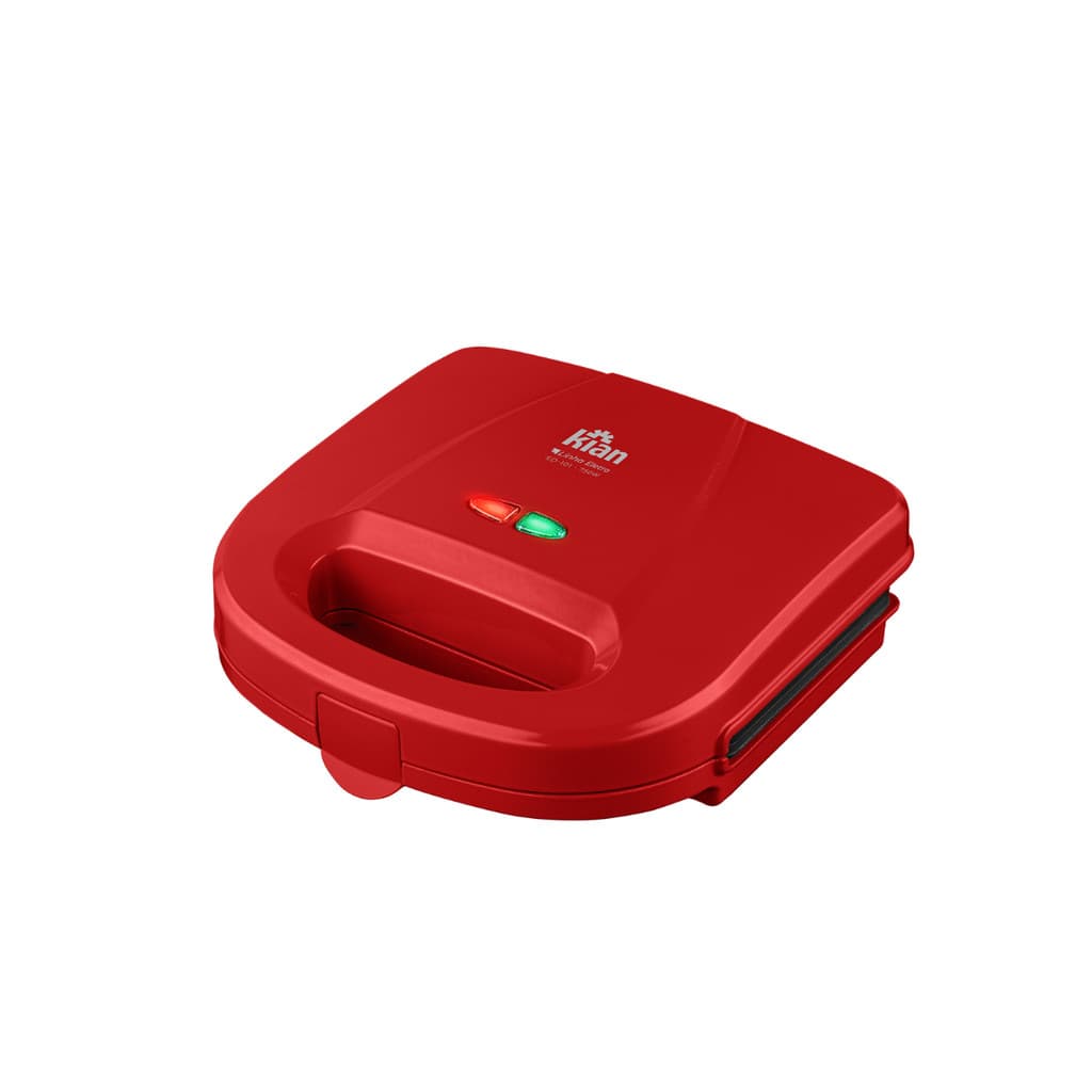 Kian sanduicheira grill antiaderente vermelho 750w - 127v