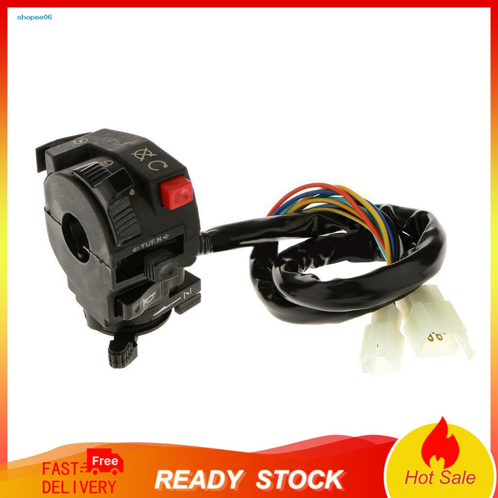 Conjunto Do Interruptor De Partida Indicador De Buzina Farol Para Motocicleta ATV 100cc-250cc