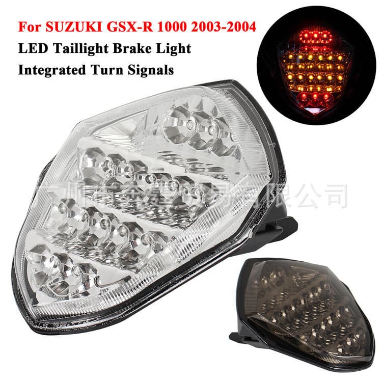 Adequado para Suzuki GSXR1000 2003-2004 conjunto de luz traseira traseira LED luz de freio produto de alta qualidade pro