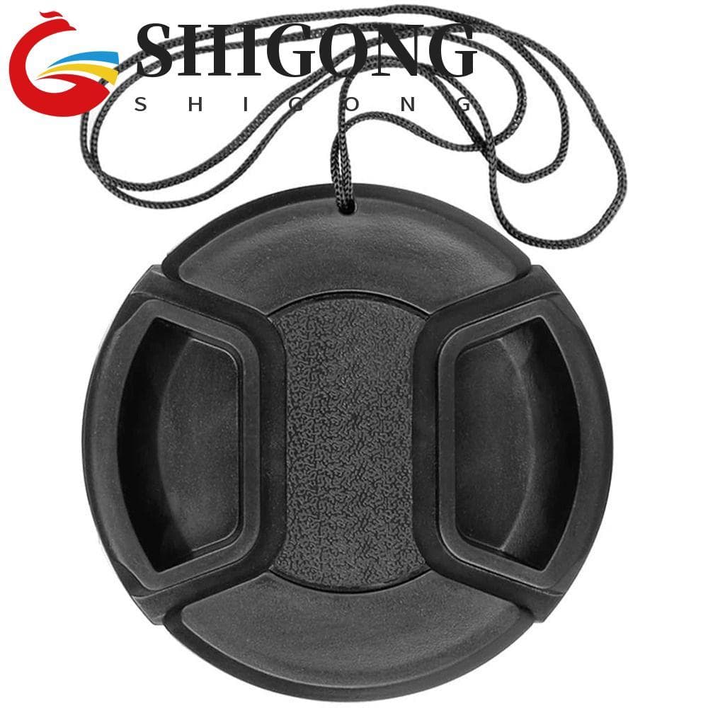 Tampa Da Lente Câmera SHIGONG , Frontal Snap-on Do Cabo Anti-Perda