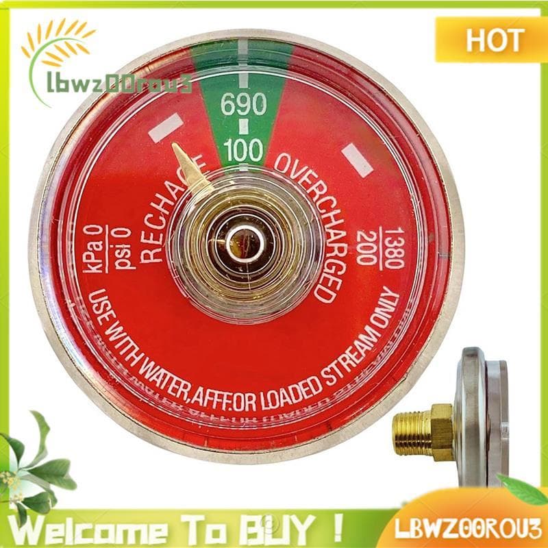 Apto Para , Ansul 1/8 Polegada NPT Thread 50PCS 1-100PSI Medidor De Pressão Extintor De Incêndio De Água Portátil