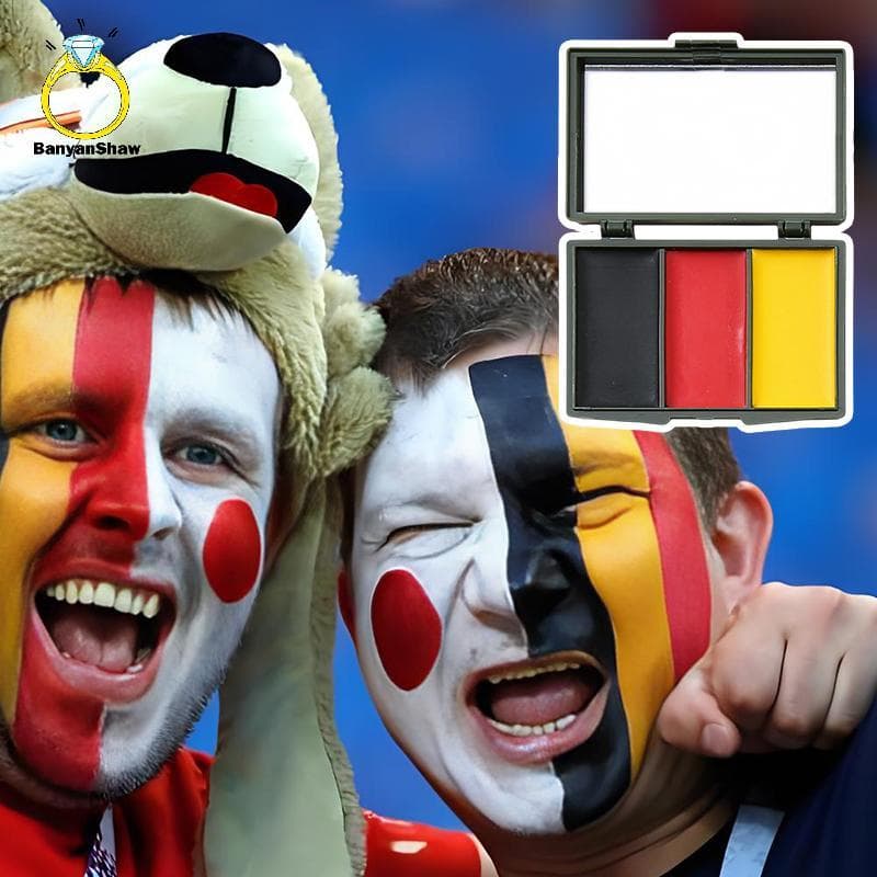 [BANY] Stis De Pintura Facial Patriótica , Tintas De Bandeira Para De Futebol , Do Brasil , Maquiagem Sti Rugby , Softba