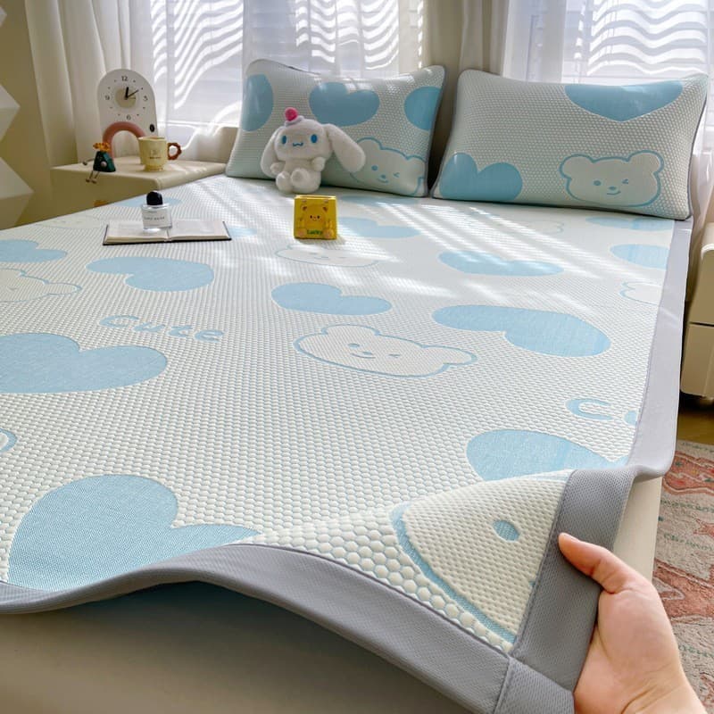 Verão Classe A Materna E Infantil Grau Dos Desenhos Animados Feijão De Gelo Seda Esteira Pode Lavar À Máquina Dormitório