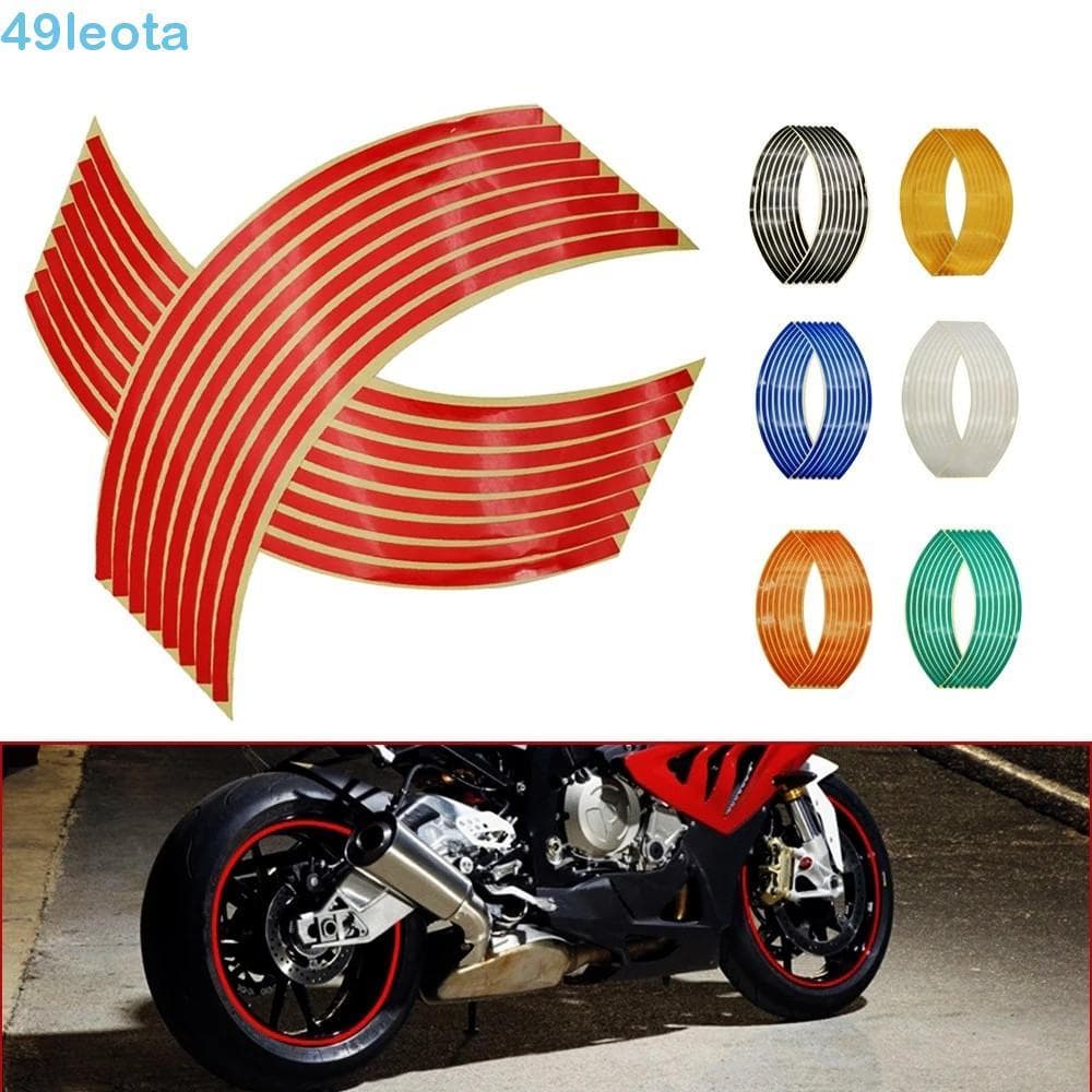 LEOTA Adesivo Para Rodas De Motocicletas , Adesivos Carro , Bicicleta , 17 " 18 " , Fita Aro De Roda