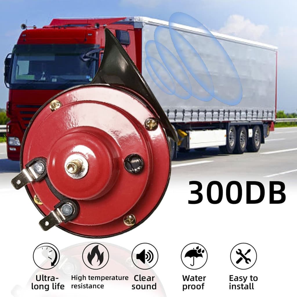 Buzina De Caracol Para Motocicleta , 2 Peças , 300DB , 12V/24V , À Prova D'água , Estilo , Elétrica Todas As Condições C